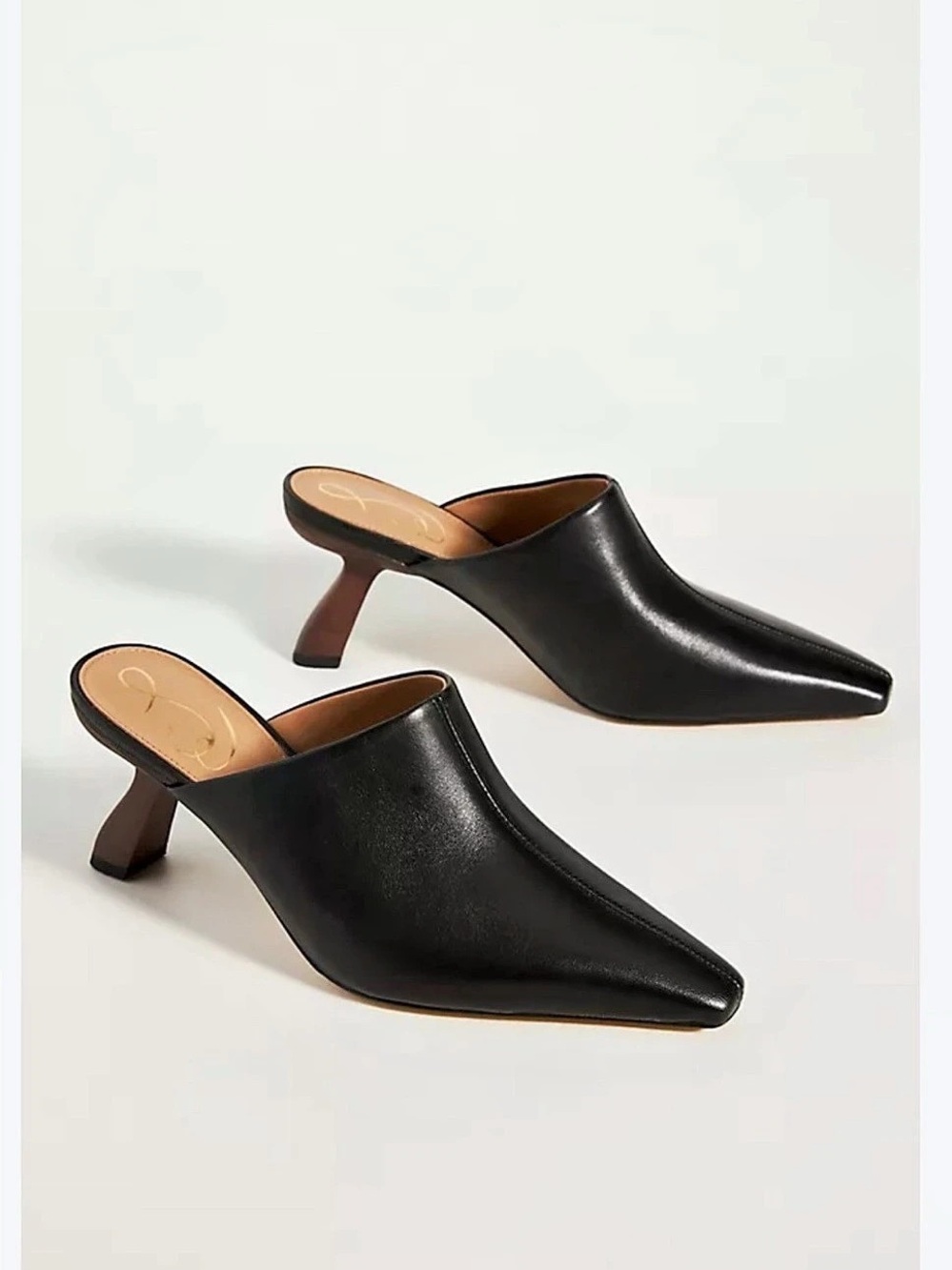 Sam Edelman Linnie Pointed Toe Mule Leather Mules Black US 10M